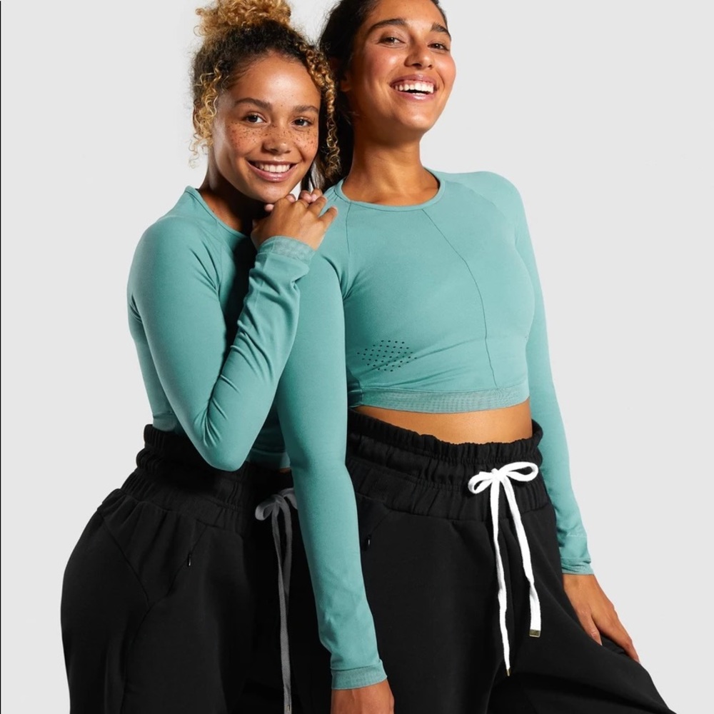 Whitney Simmons x Gymshark V1 deep sage green set